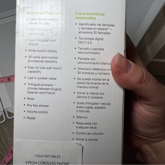 VTECH CS6114 DECT6.0 Cordless White Phone with Caller ID/Call Waiting Brand New - Picture 3 of 6